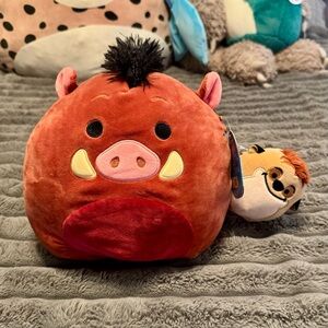 NWT Squishmallows Disney Pumba 10” and Timon 4” Combo The Lion King